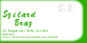 szilard braz business card